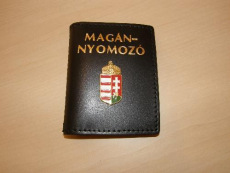 Igazolványtok-MAGÁNNYOMOZÓ IGAZOLVÁNYTOK